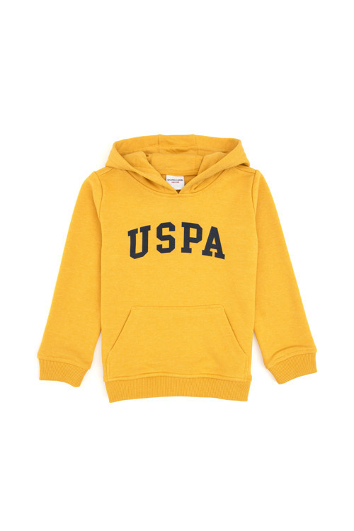 Erkek Çocuk Sarı Kapüşonlu Basic Sweatshirt 50314005-VR094