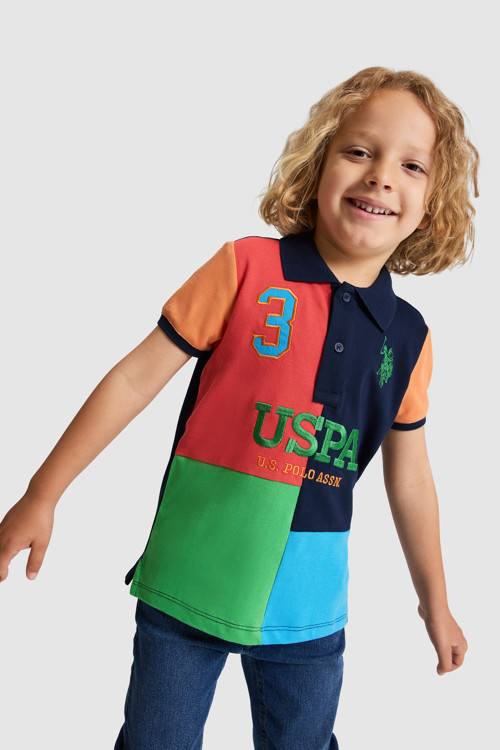 Erkek Çocuk Lacivert Polo Yaka Tişört 50320409-VR033