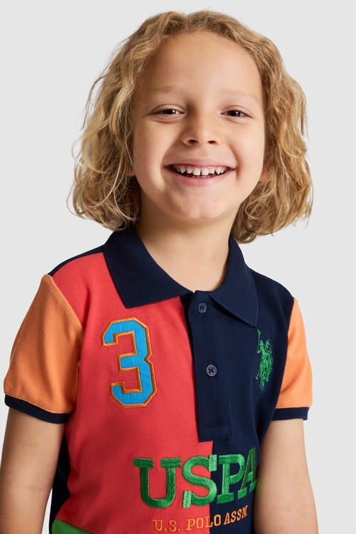 Erkek Çocuk Lacivert Polo Yaka Tişört 50320409-VR033