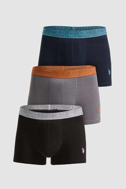 Erkek Siyah 3'lü Boxer Takımı 50326472-VR046