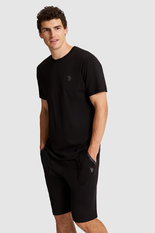 Erkek Siyah Pijama Takımı 50326135-VR046
