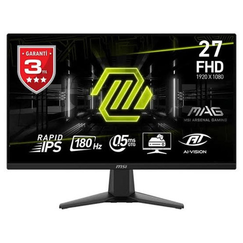 MAG 275F 27″ 180Hz 0,5ms Rapid IPS Adaptive-Sync Full HD Gaming (Oyuncu) Monitör