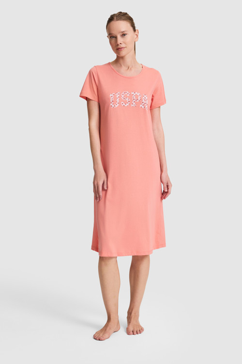 Kadın Somon Pijama Takımı 50326517-VR047