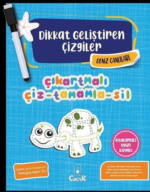Dikkat Geliştiren Çizgiler - Deniz Canlıları