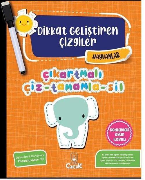 Dikkat Geliştiren Çizgiler - Hayvanlar