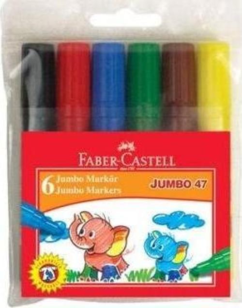 Faber-Castell Jumbo 47 Markör 6 Renk