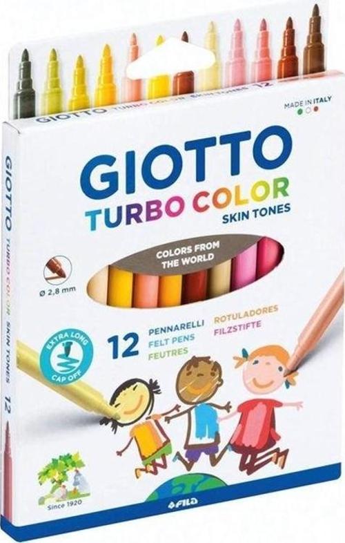 Turbo Color Skin Tones Keçeli Kalem 12'li Ten Renkleri