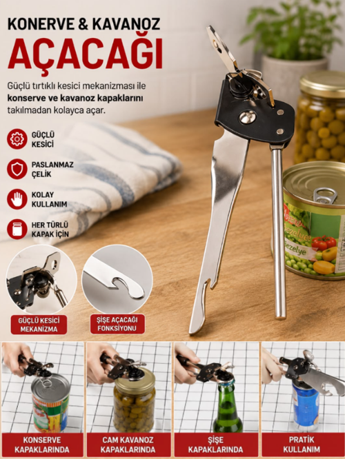 Konserve Kutu Ve Kavanoz Açacağı