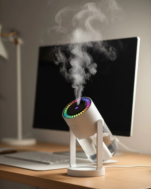 Yıldızlı Projektör Hava Nemlendirici Ultrasonik Buhar Rgb Işık
