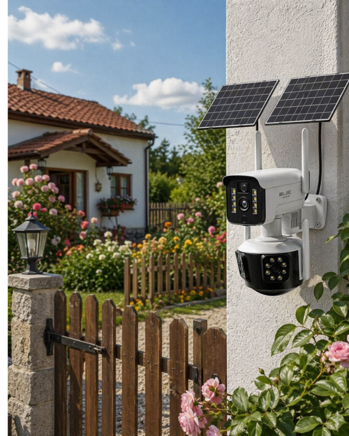 Güneş Enerjili Arsa Kamerası 4G Sım Kartlı Gece Görüşlü Solar Kamera