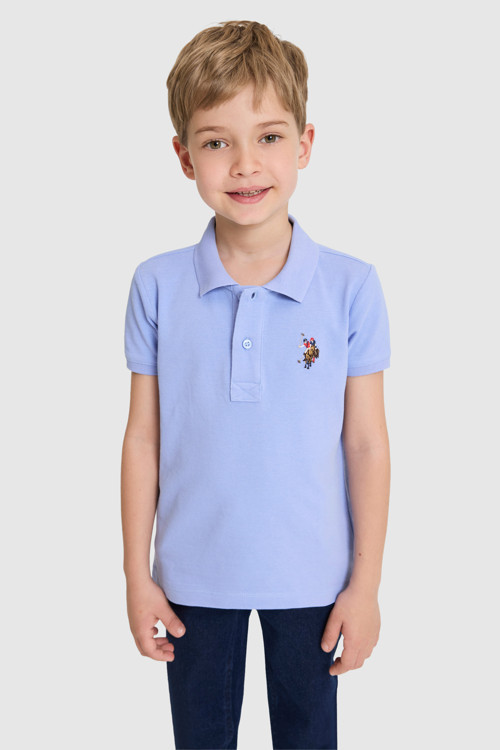 Erkek Çocuk Lavanta Polo Yaka Basic Tişört 50325608-VR245