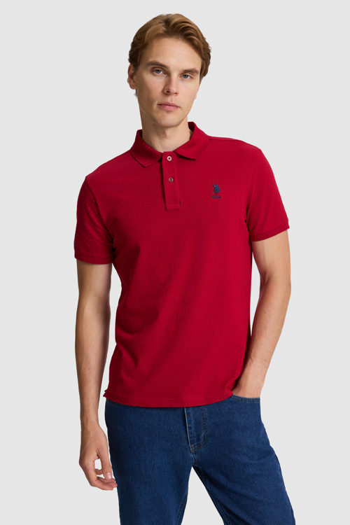 Erkek Bordo Basic Tişört 50322303-VR014