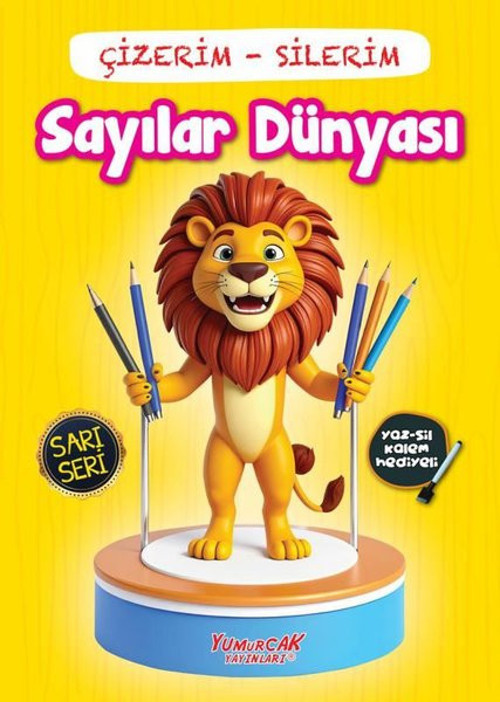 Sayılar Dünyası: Çizerim - Silerim - Sarı Seri