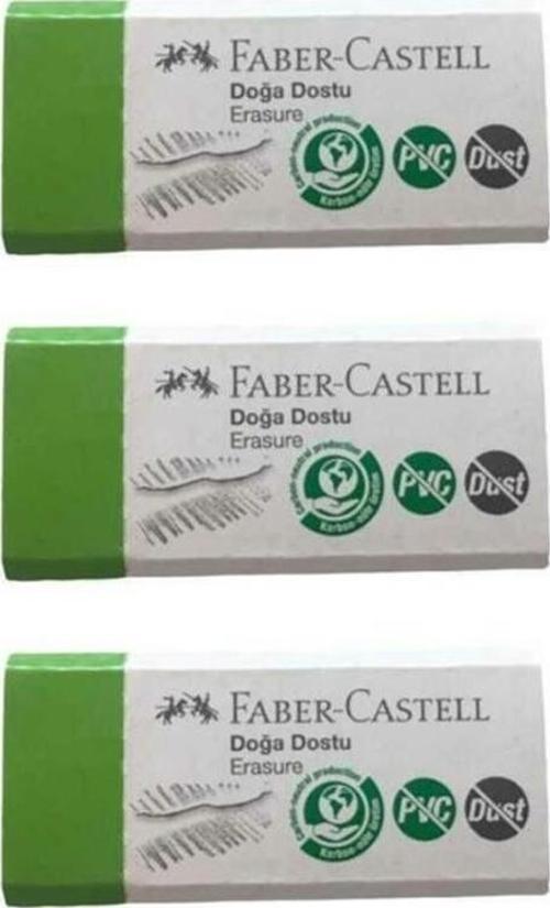 Faber-Castell Doğa Dostu Küçük Silgi Dust Free PVC Free 3 lü 187354