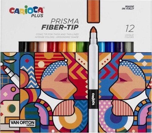 PLUS PRISMA FİBER UÇ KEÇELİ BOYA KALEMİ 12Lİ