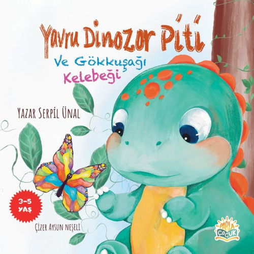 Yavru Dinozor Piti ve Gökkuşağı Kelebeği