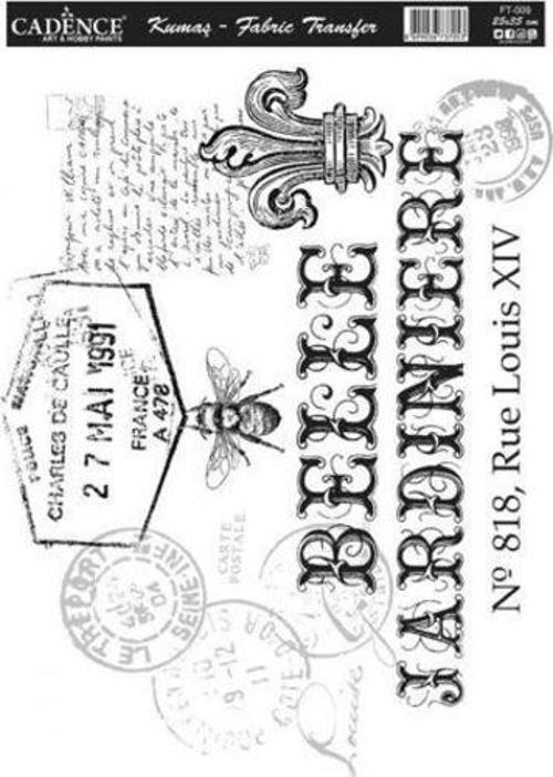 Kumaş Transfer 25x35 cm. FT-09