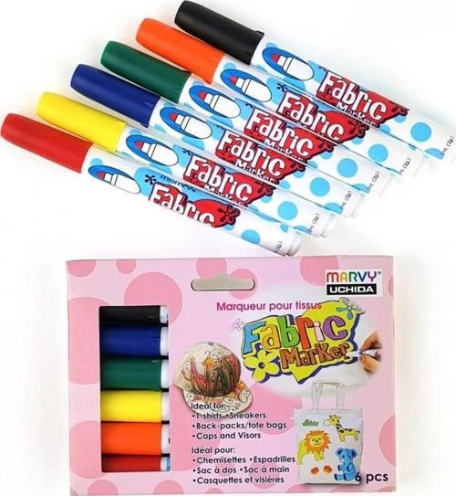 Fabric Marker Kumaş/T-Shirt Boyama Kalemi 6 Renk