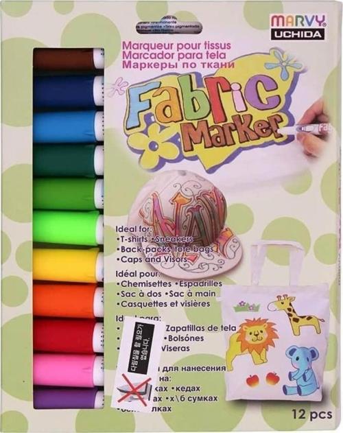 Fabric Marker Kumaş/T-Shirt Boyama Kalemi 12 Renk