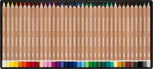 Mega Color Kalın Kuru Boya 36 Renk Metal Kutu (290 36)