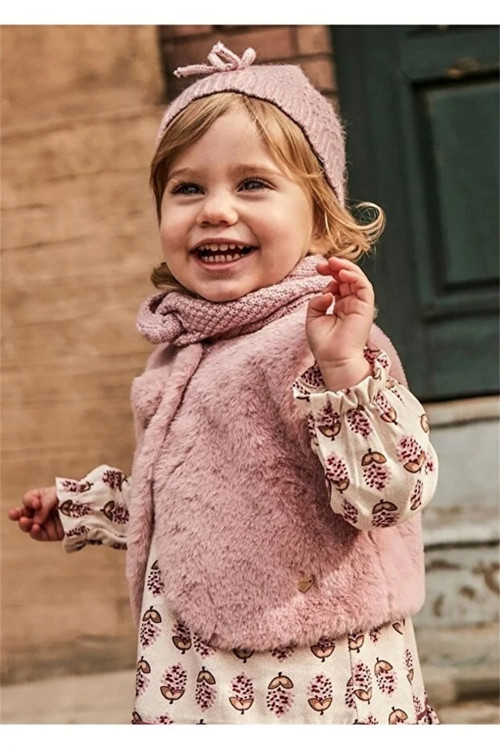 Kız Bebek Kürk Yelek 2327