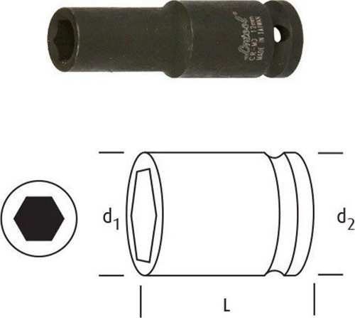 LN12D27 Uzun Lokma 1/2'' 27mm