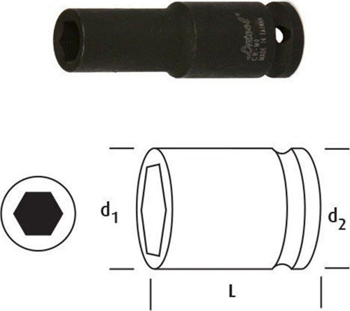 LN14D14 Uzun Lokma 1/4'' 14mm