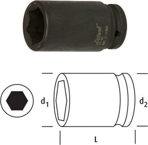 LN1D25 Uzun Lokma 1'' 25mm Derin