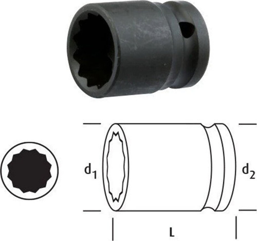 LN38Y10 Yıldız Lokma 3/8'' 10mm