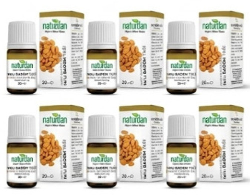 Tatlı Badem yağı %100 Doğal Saf 20 ml 6 lü set