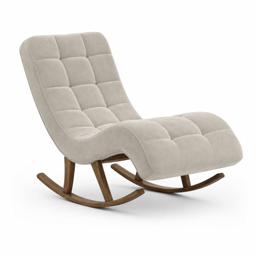 Smarto Relax Napoli Sallanan Ergonomik Dinlenme Koltuğu TV Koltuğu Berjer (Beyaz)