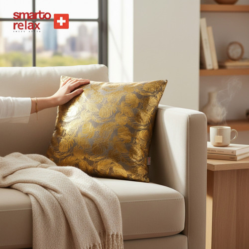 Smarto Relax Tekli Antibakteriyel Desenli Dekoratif Dolgulu Kırlent 45X45 cm