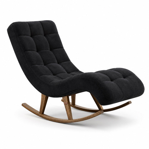 Smarto Relax Napoli Sallanan Ergonomik Dinlenme Koltuğu TV Koltuğu Berjer (Siyah)