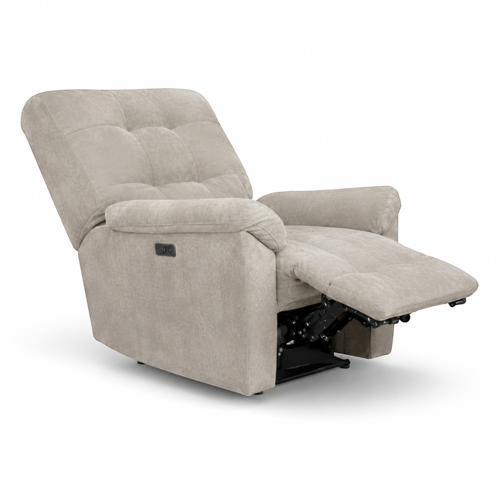 Smarto Relax Porto Comfort Elektrikli Döner Sallanan TV Koltuğu Kontrol Panelli Ergonomik Polyester Baba Koltuğu (Bej)
