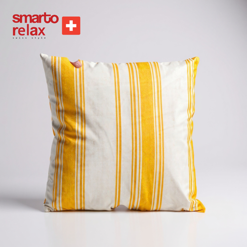 Smarto Relax İçi Dolgulu Kırlent 45X45 cm Kare – Salon & Berjer Kırlenti - Sarı