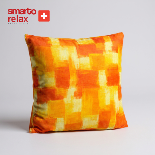 Smarto Relax İçi Dolgulu Kırlent 45x45 cm Kare – Salon & Berjer Kırlenti (Turuncu)
