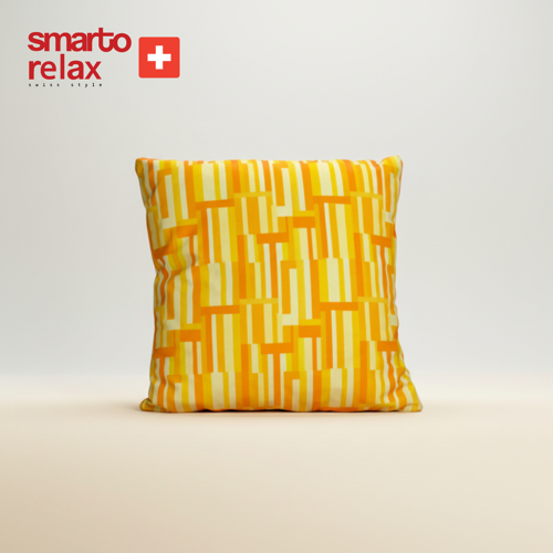 Smarto Relax İçi Dolgulu Kırlent 45X45 cm Kare – Salon & Berjer Kırlenti - Sarı