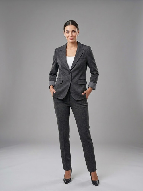 Melanj Duble Kol Blazer Ceket 4205