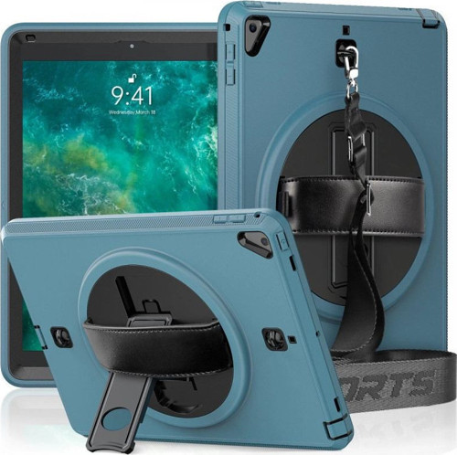 Apple İpad 5 Air 9.7 Kılıf Strap-c Otterbox Tablet Kapak - Mavi