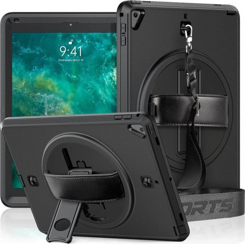 Apple İpad 5 Air 9.7 Kılıf Strap-c Otterbox Tablet Kapak - Siyah