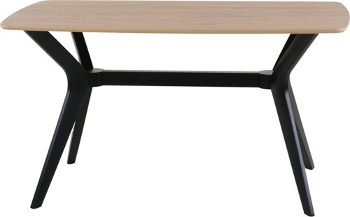 80X120 Mdf Mutfak Masası (Sadece Masa) Salon Masası Balkon Masası Viktoria Serisi-Ceviz/Siyah
