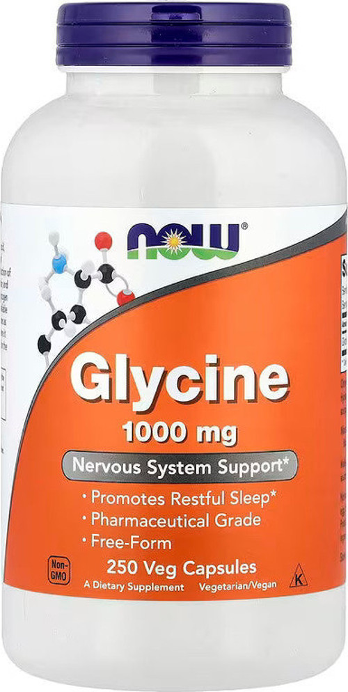 Glycine Nervous Dna System Support 1,000 mg 250 Veg Capsules