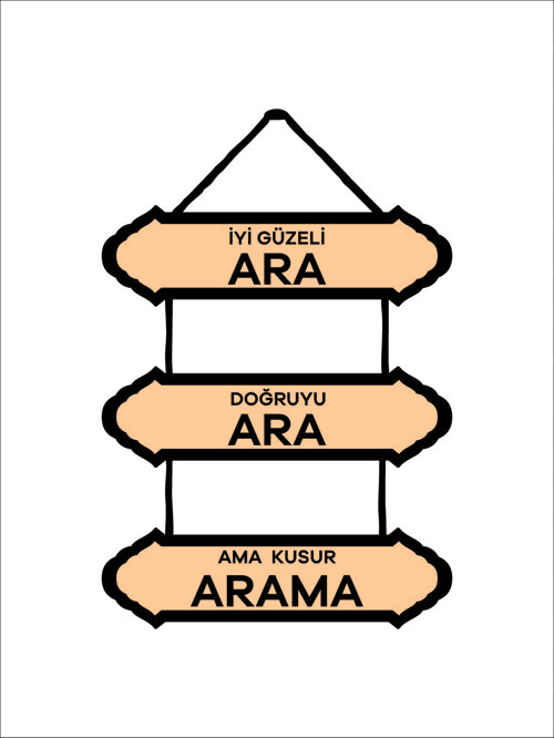 Iyiyi Güzeli Ara Duvar Süsü Dekoratif Ahşap Duvar Süsü