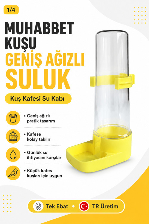 Muhabbet Kuşu Suluğu Geniş Ağız Suluk