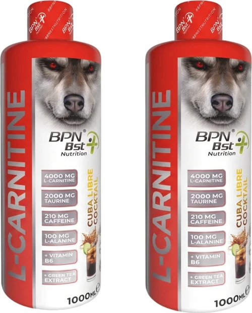 Eco Tactical L-Carnitine 4000 mg 1000 mL Karnitin (Cuba Kokteyl/Kola-Limon) 2Lİ PAKET