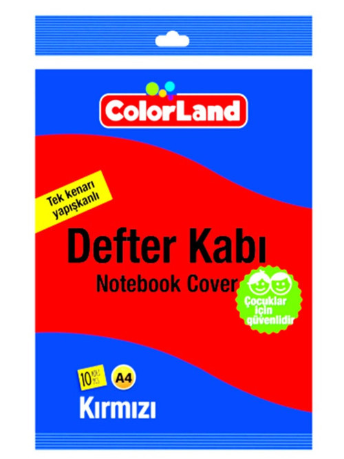 Hazır Defter Kabı A4 10Lu Kırmızı - 2 paket