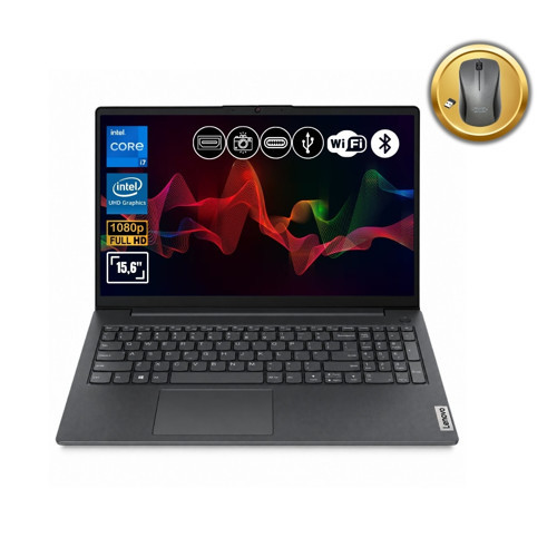 V15 G4 IRU Intel Core i7-13620H 8GB 2TB SSD 15.6" FreeDOS 83A100QMTR A50 Notebook+Mouse