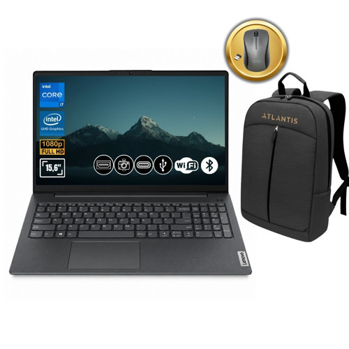 V15 G4 IRU Intel Core i7-13620H 8GB 1TB SSD 15.6" FDOS 83A100QMTR A73 Notebook+Çanta&Mouse