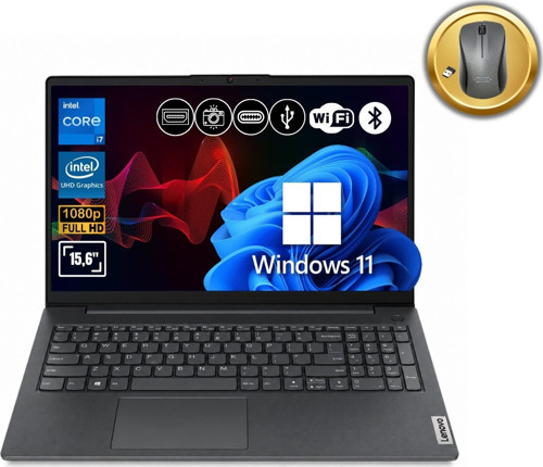 V15 G4 IRU Intel Core i7-13620H 8GB 1TB SSD 15.6" Win11Pro 83A100QMTR A61 Notebook+Mouse
