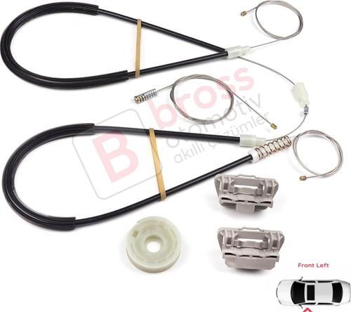 Ford Focus MK1 1998-2007 2/3 Kapı Hatchback Coupe 1331619 İçin Elektrikli Sol Cam Kriko Tamir Seti
